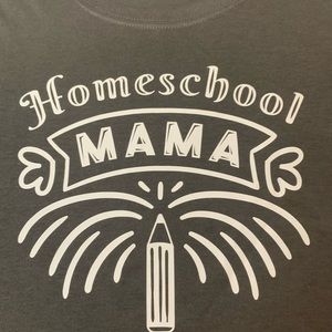 homeschool mama shirt size XL